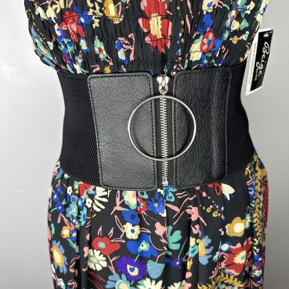 Beige By Eci Sleeveless Maxi Dress Small Floral Boho Cottage Core Maxi NWT - Picture 4 of 16